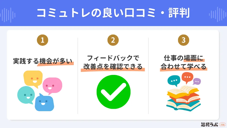 コミュトレの良い口コミ・評判