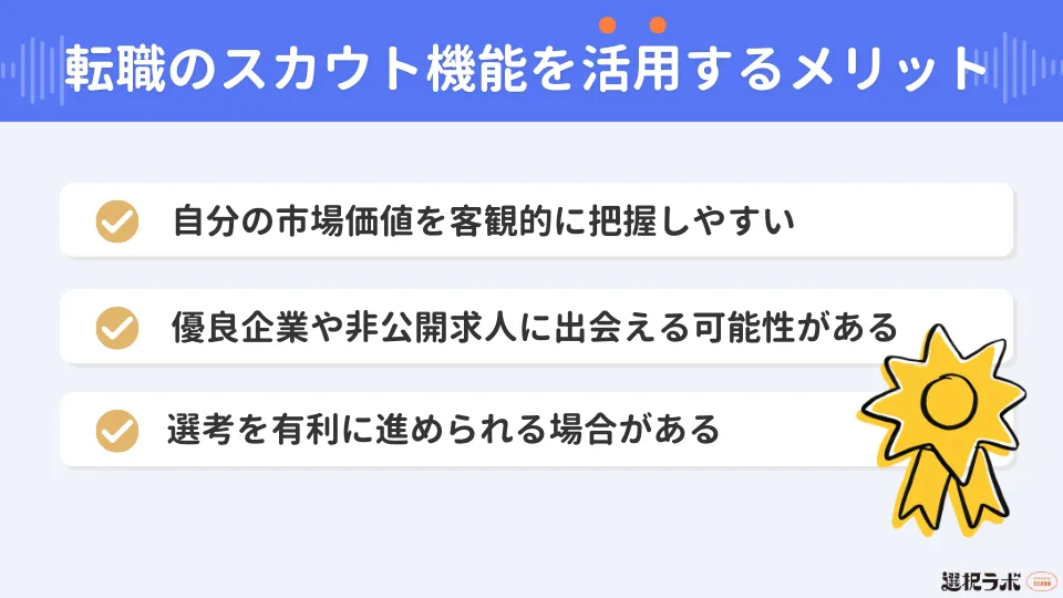 転職のスカウト機能を活用するメリット