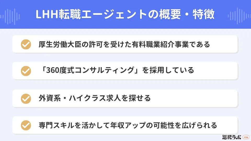 LHH転職エージェントの概要・特徴
