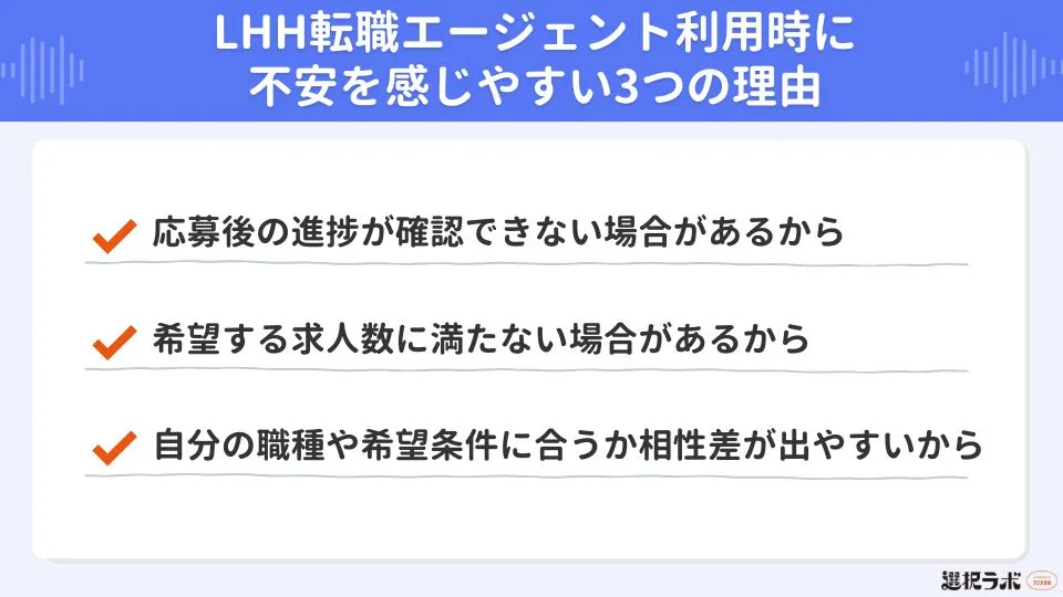 【連絡が来ない？】LHH転職エージェント利用時に不安を感じやすい3つの理由