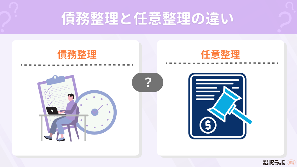 債務整理と任意整理の違い